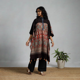 Handloom cotton natural dyed medium kaftan 19 - handcrafted