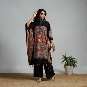 Handloom cotton natural dyed medium kaftan 19 - handcrafted