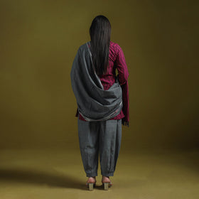 Handloom cotton pochampally ikat 3pc kurta set for women 01