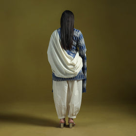 Handloom cotton pochampally ikat 3pc kurta set for women 02