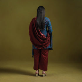 Handloom cotton pochampally ikat 3pc kurta set for women 16