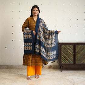 Handloom cotton pochampally ikat kurta set (set of 3) 02