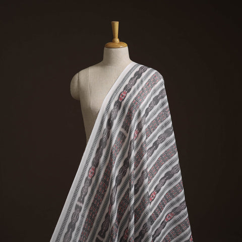 Handloom cotton sambalpuri dabi ikat fabric 08 - handcrafted