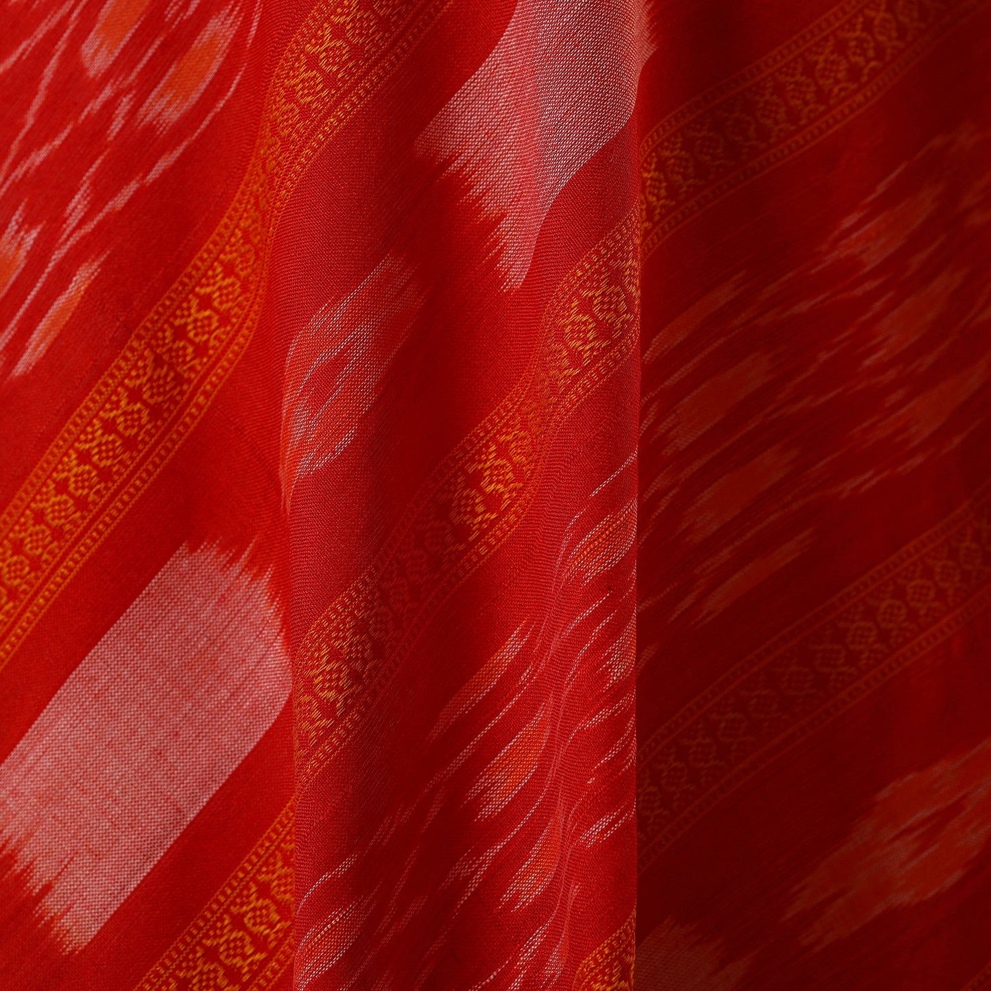 Handloom cotton sambalpuri ikat fabric 04 - handcrafted