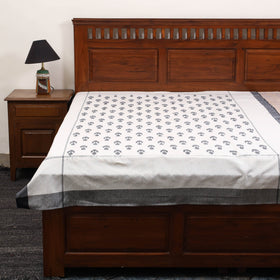 Handloom cotton single pochampally ikat bed sheet (90 x 60