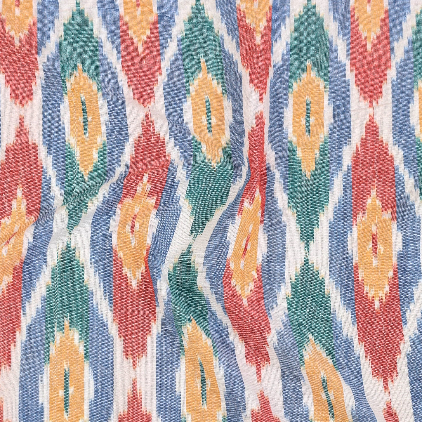 Handloom cotton single pochampally ikat bed sheet (90 x 60