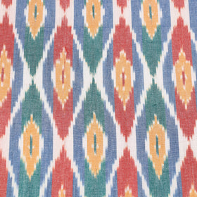 Handloom cotton single pochampally ikat bed sheet (90 x 60
