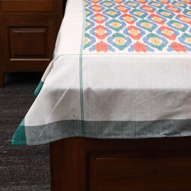 Handloom cotton single pochampally ikat bed sheet (90 x 60