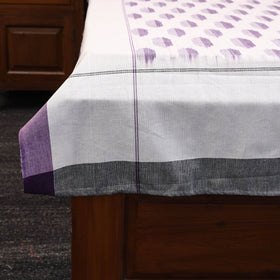 Handloom cotton single pochampally ikat bed sheet (90 x 60