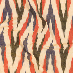 Handloom cotton single pochampally ikat bed sheet (90 x 60