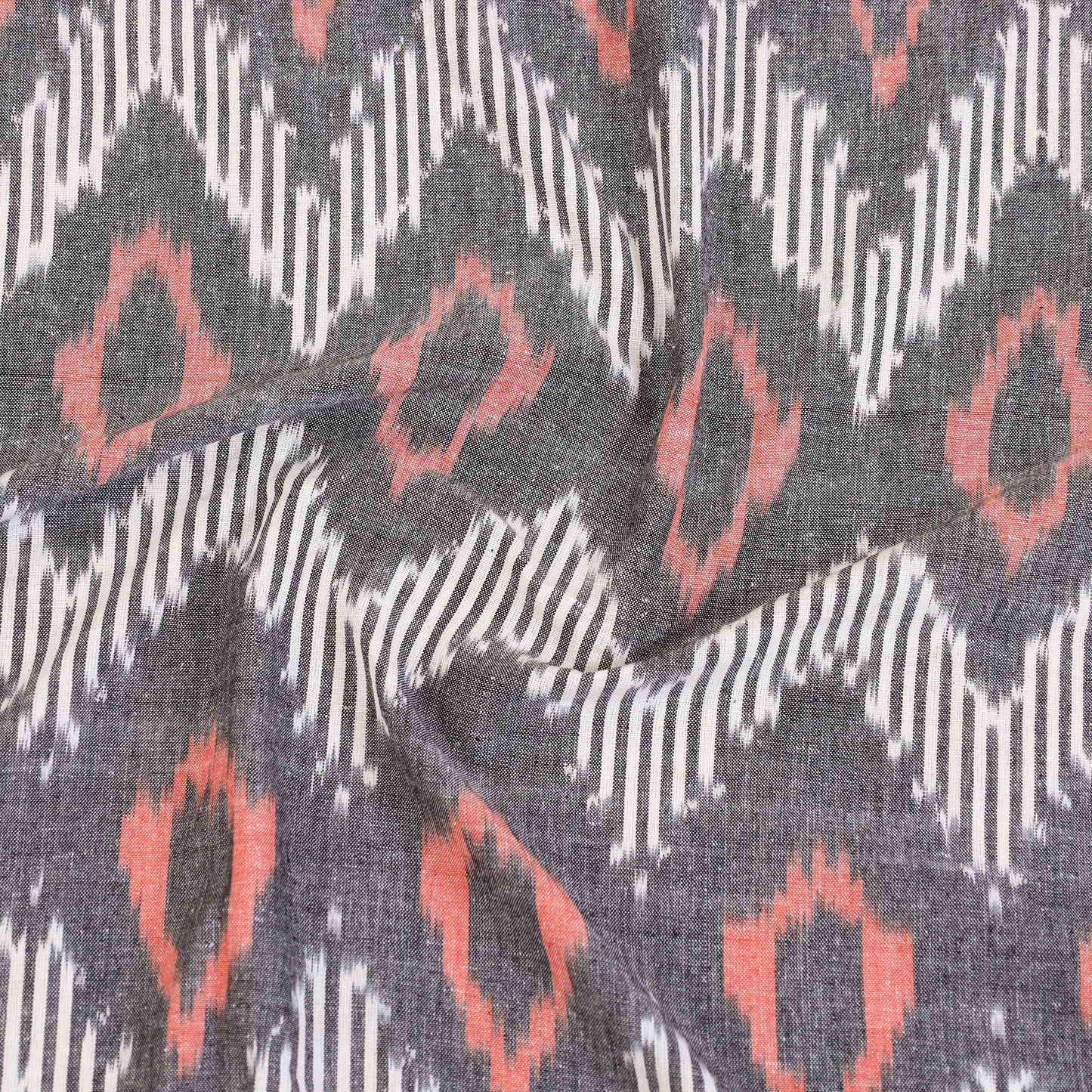 Handloom cotton single pochampally ikat bed sheet (90 x 60