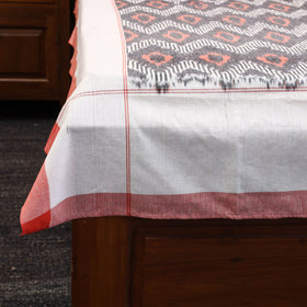 Handloom cotton single pochampally ikat bed sheet (90 x 60