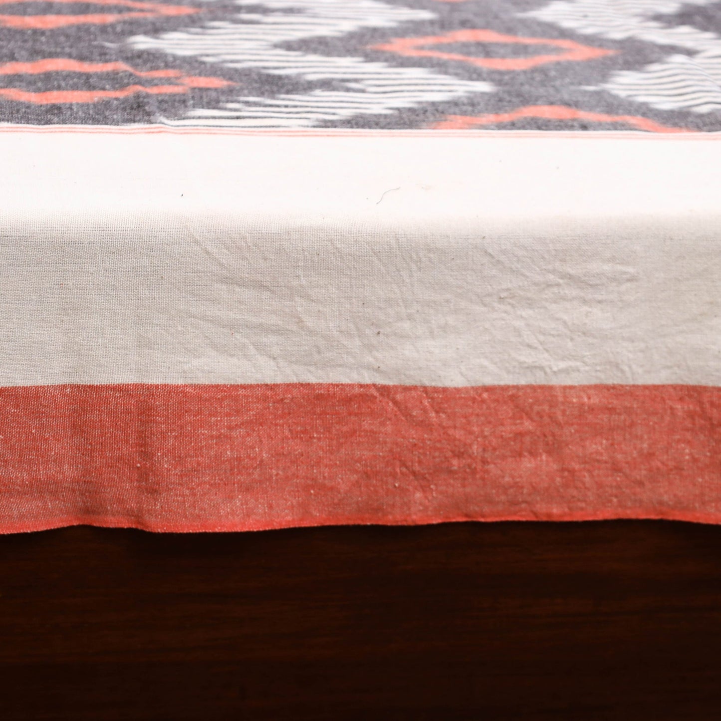 Handloom cotton single pochampally ikat bed sheet (90 x 60