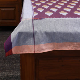 Handloom cotton single pochampally ikat bed sheet (90 x 60