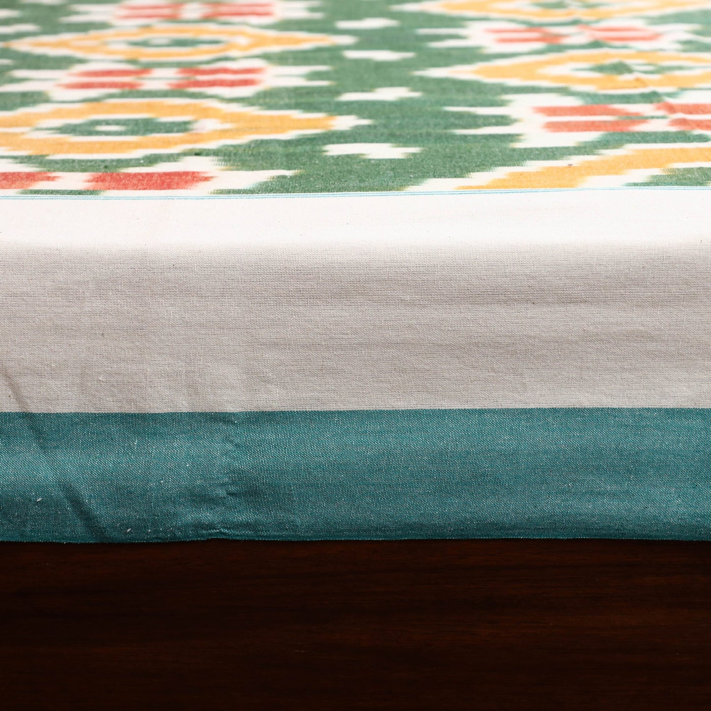 Handloom cotton single pochampally ikat bed sheet (90 x 60