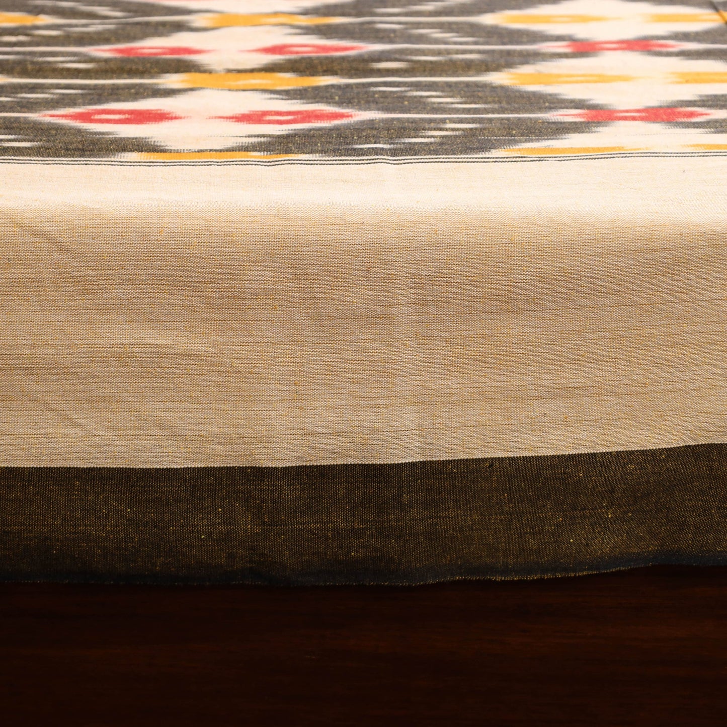 Handloom cotton single pochampally ikat bed sheet (90 x 60