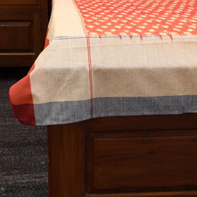 Handloom cotton single pochampally ikat bed sheet (90 x 60