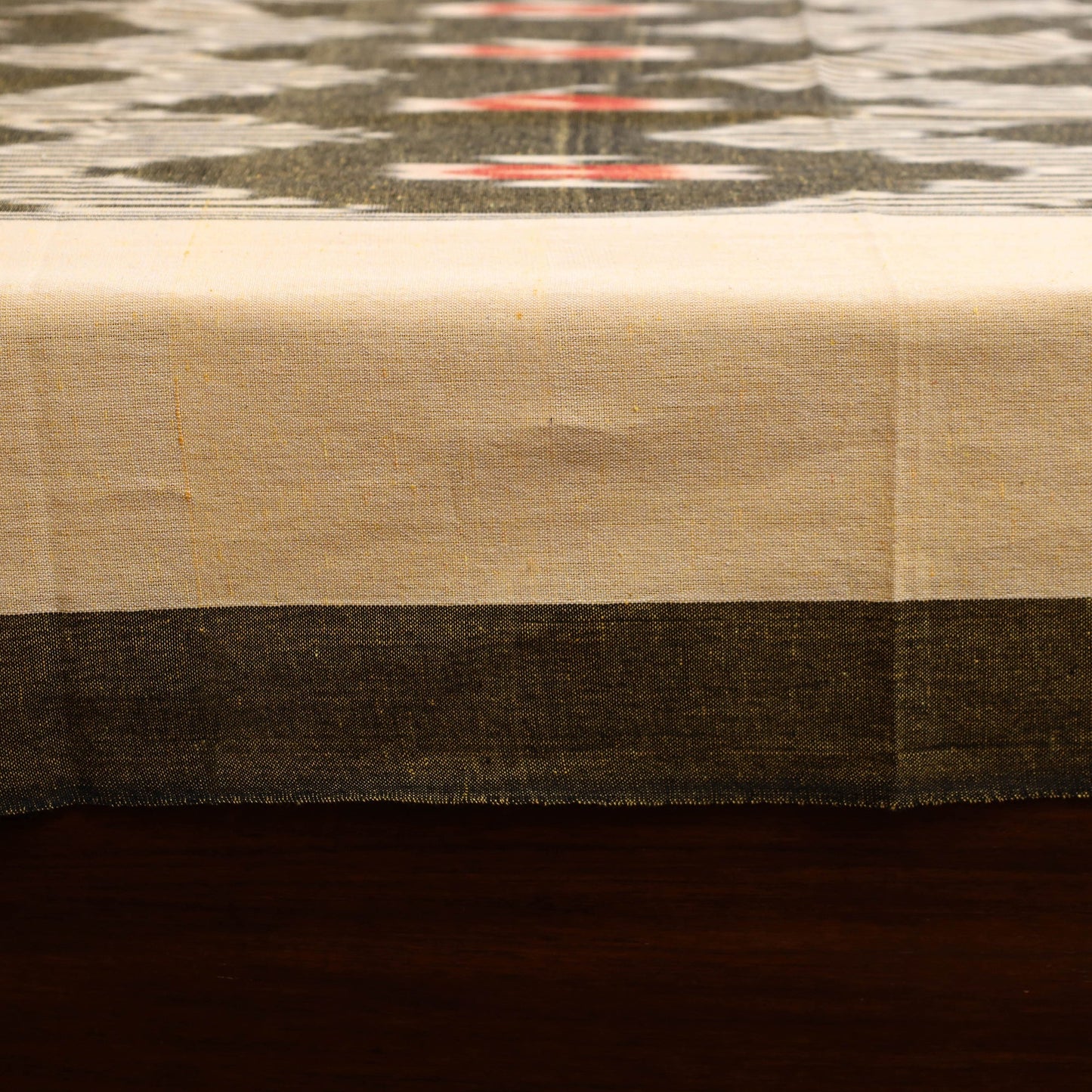 Handloom cotton single pochampally ikat bed sheet (90 x 60