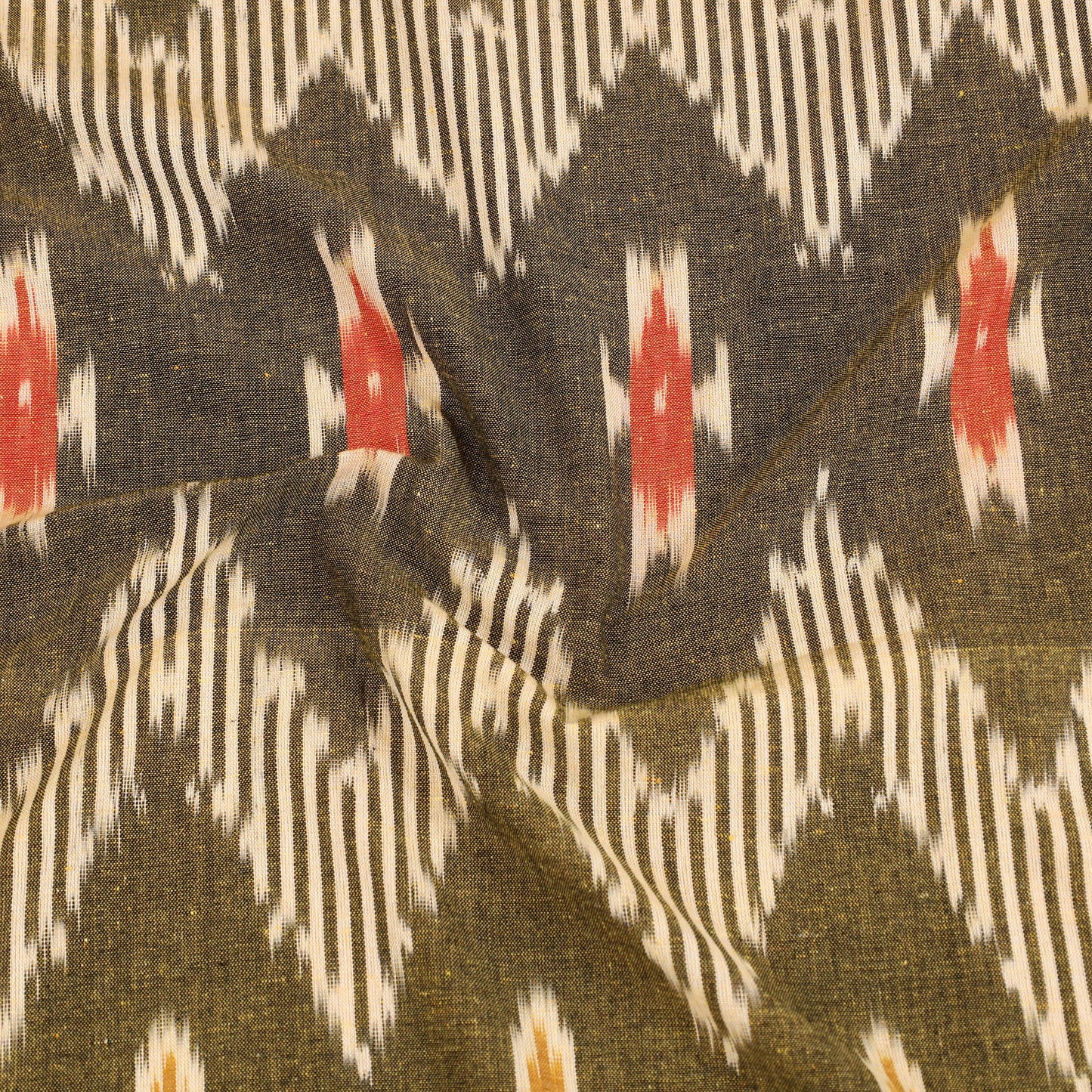 Handloom cotton single pochampally ikat bed sheet (90 x 60