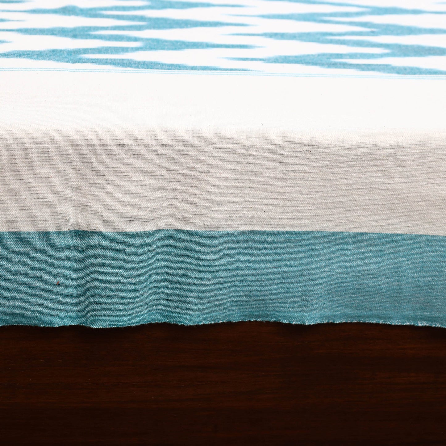 Handloom cotton single pochampally ikat bed sheet (90 x 60