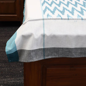 Handloom cotton single pochampally ikat bed sheet (90 x 60