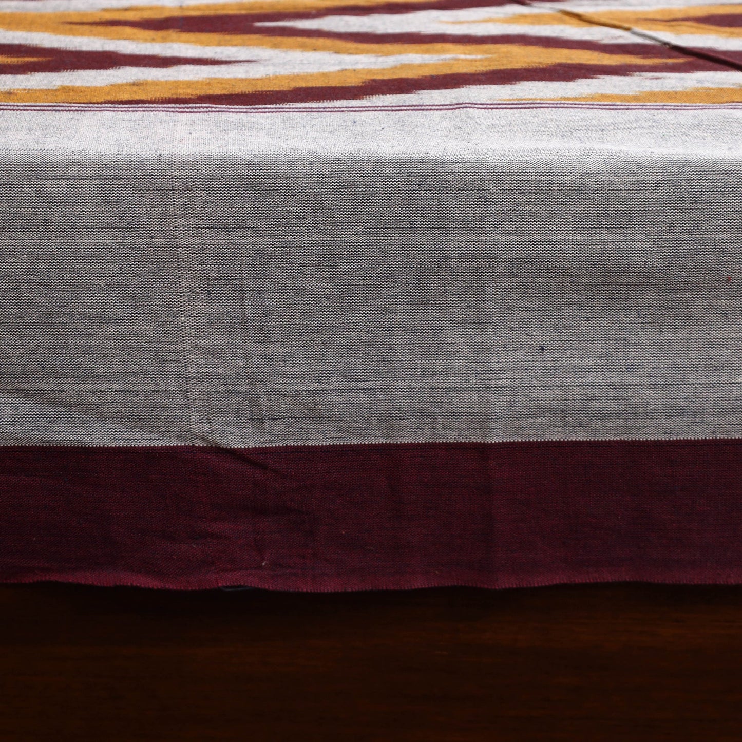 Handloom cotton single pochampally ikat bed sheet (90 x 60