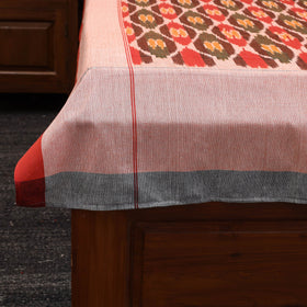 Handloom cotton single pochampally ikat bed sheet (90 x 60