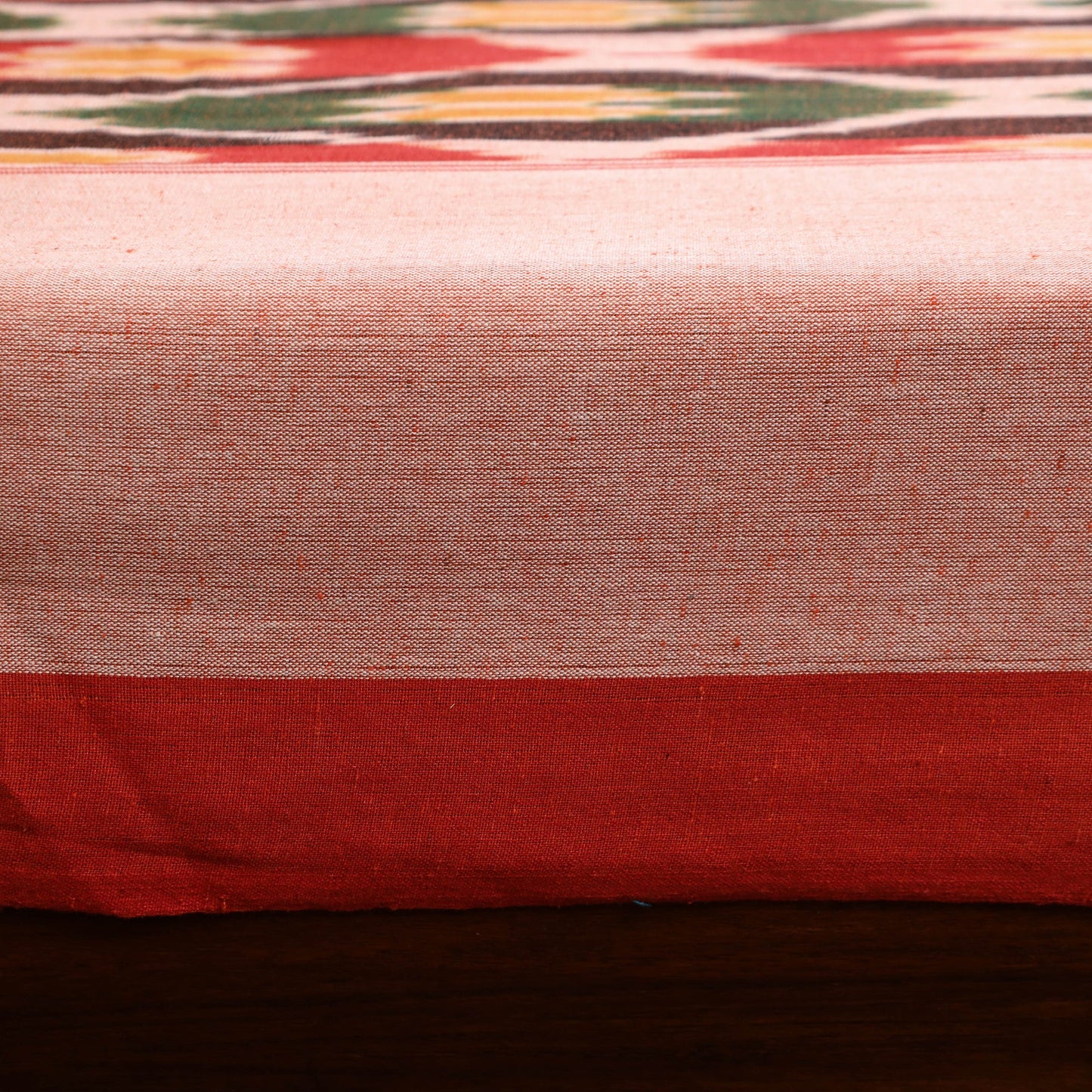 Handloom cotton single pochampally ikat bed sheet (90 x 60