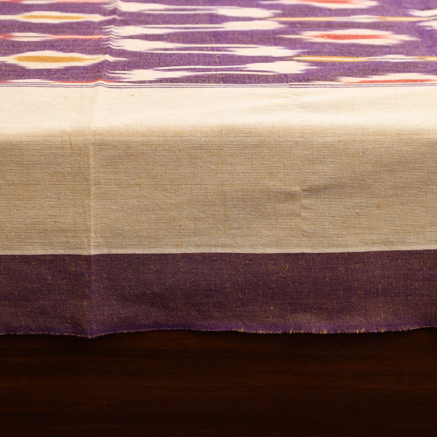 Handloom cotton single pochampally ikat bed sheet (90 x 60