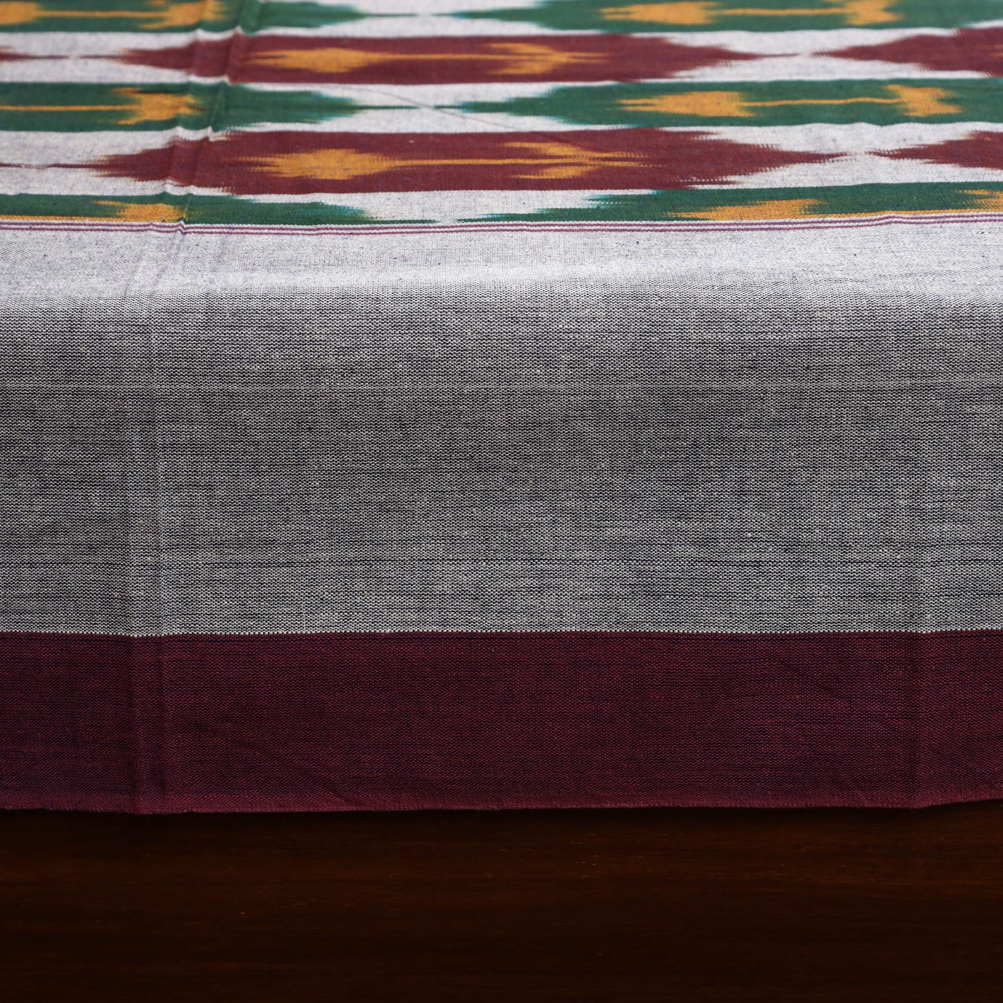 Handloom cotton single pochampally ikat bed sheet (90 x 60