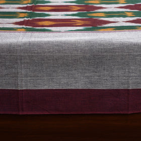 Handloom cotton single pochampally ikat bed sheet (90 x 60