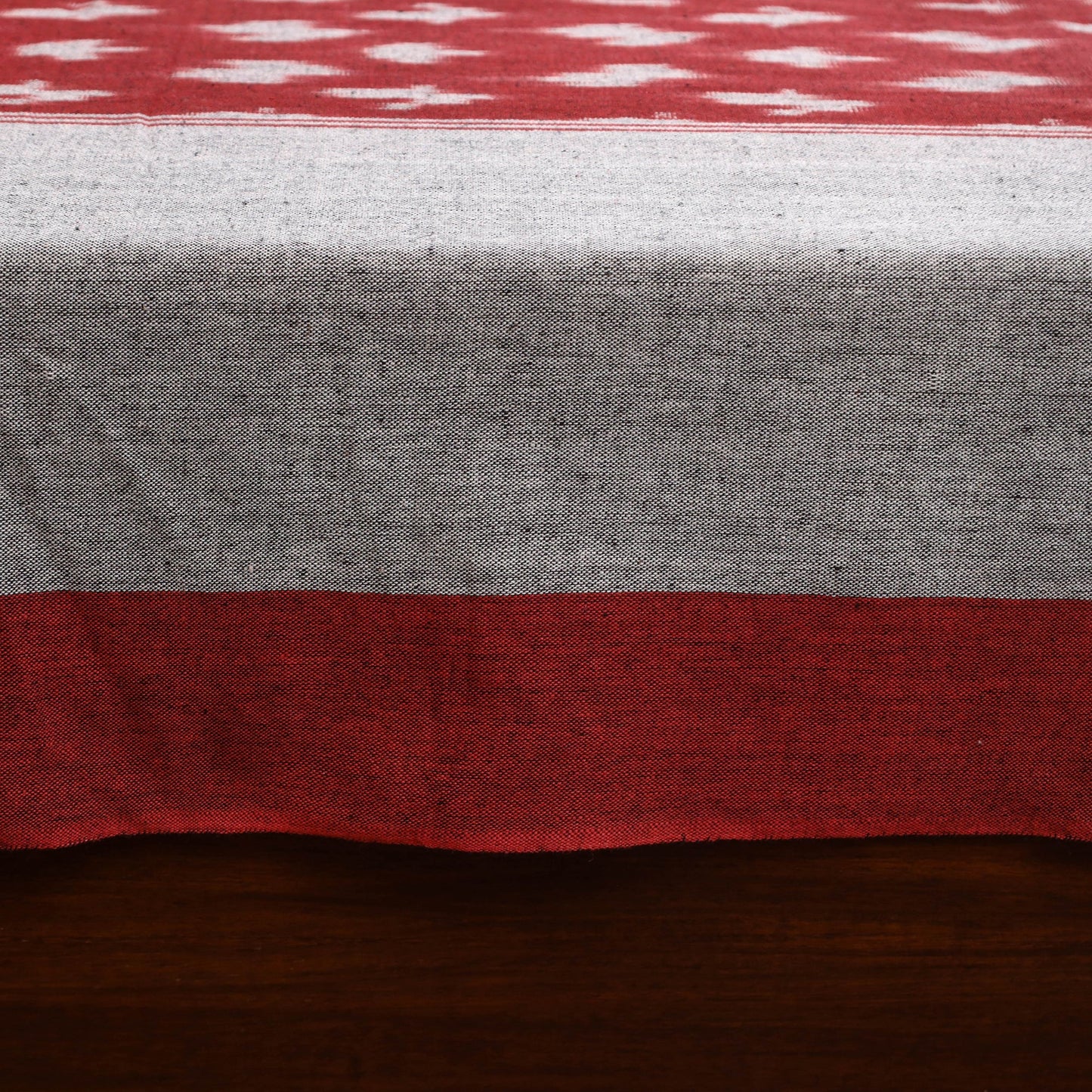 Handloom cotton single pochampally ikat bed sheet (90 x 60