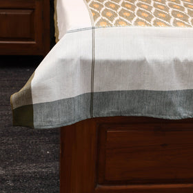 Handloom cotton single pochampally ikat bed sheet (90 x 60