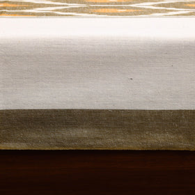 Handloom cotton single pochampally ikat bed sheet (90 x 60