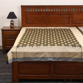 Handloom cotton single pochampally ikat bed sheet (90 x 60