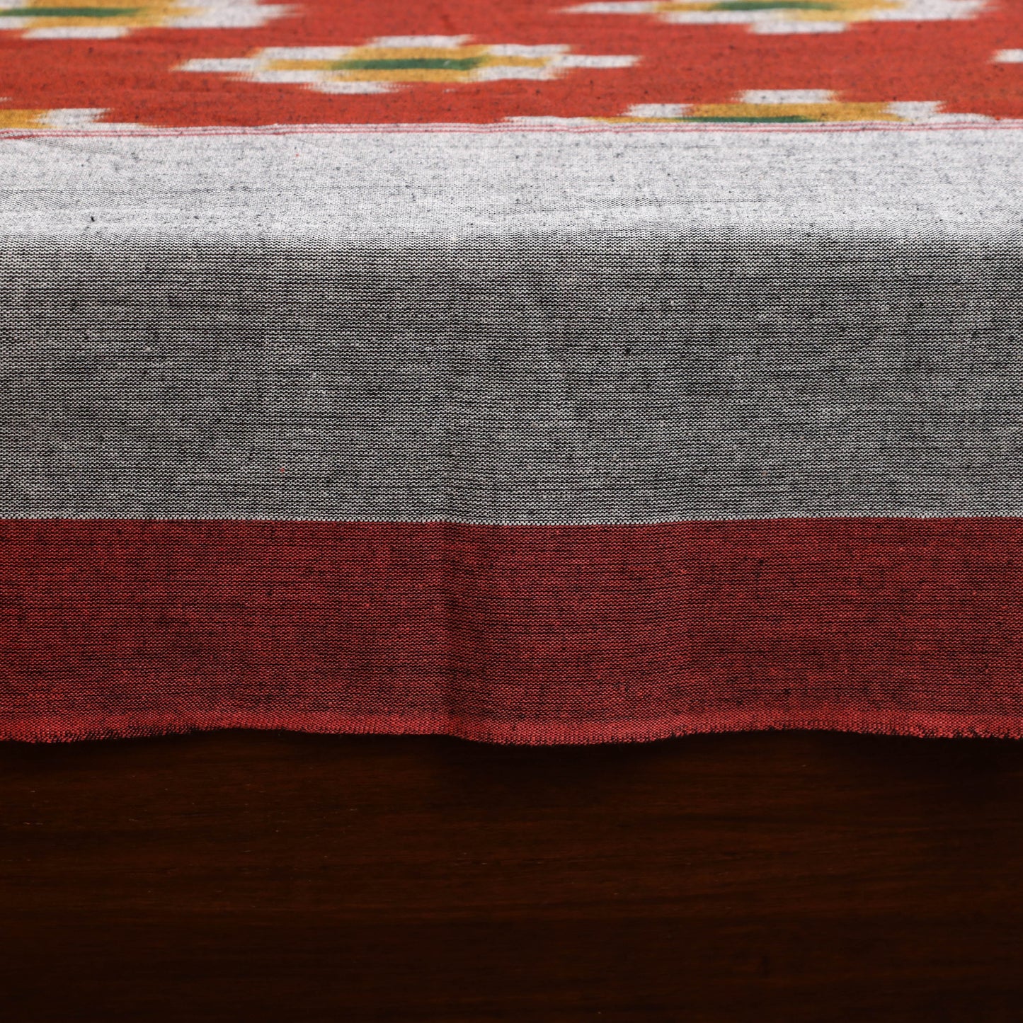 Handloom cotton single pochampally ikat bed sheet (90 x 60