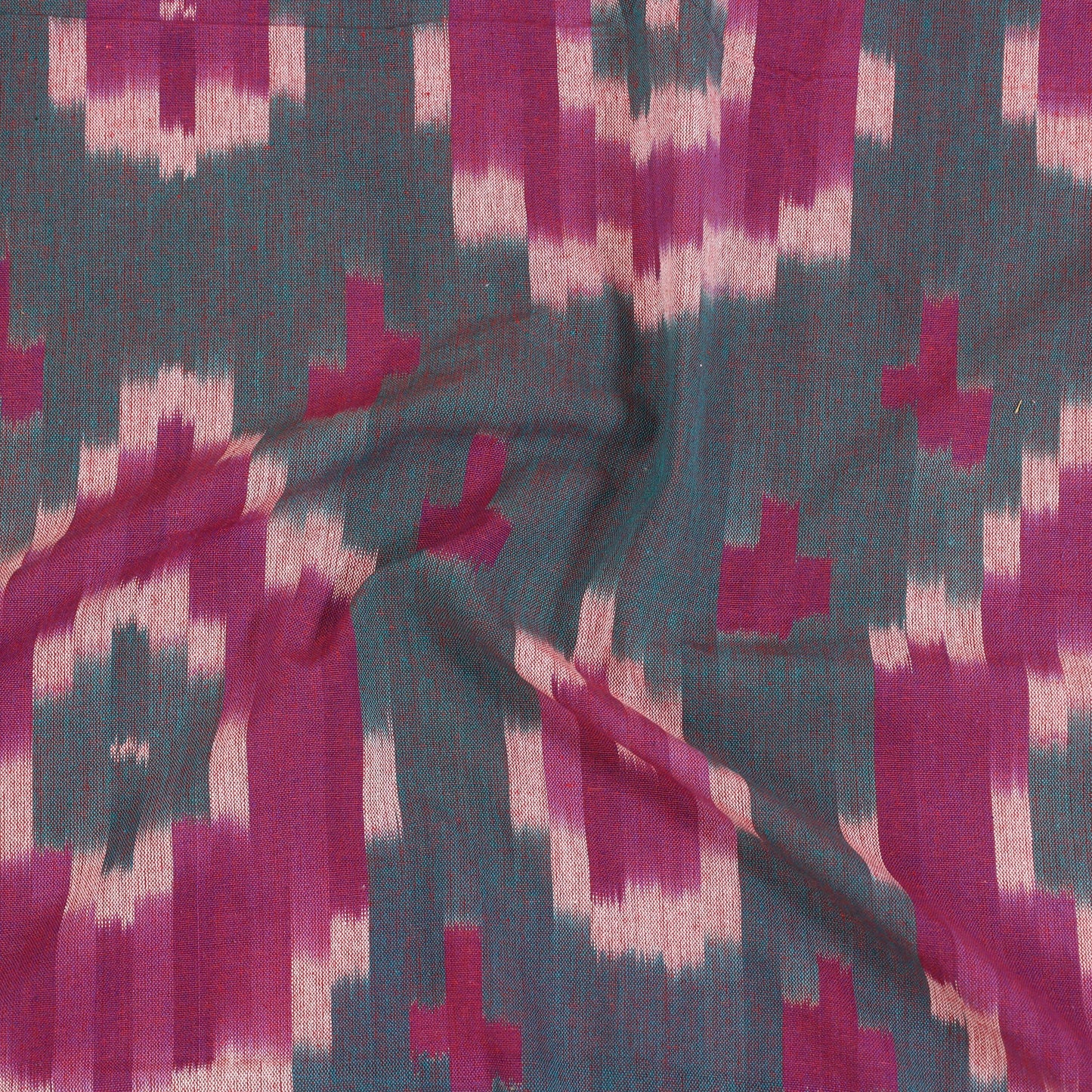 Handloom cotton single pochampally ikat bed sheet (90 x 60