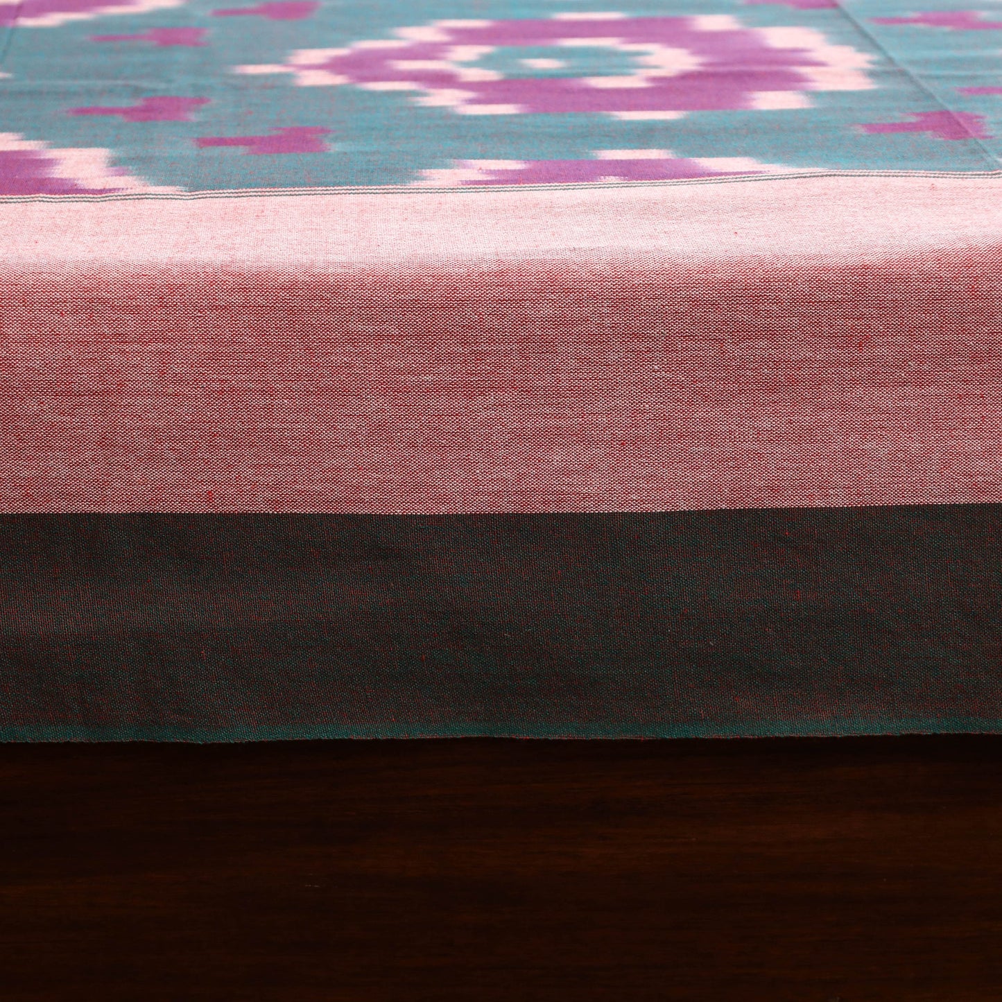 Handloom cotton single pochampally ikat bed sheet (90 x 60