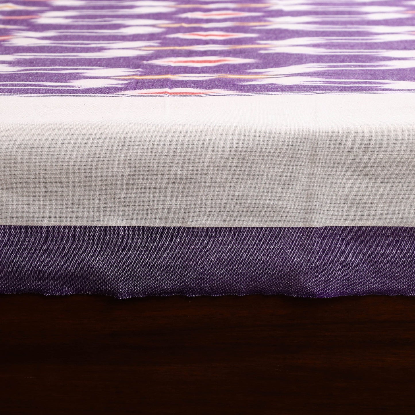 Handloom cotton single pochampally ikat bed sheet (90 x 60