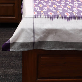 Handloom cotton single pochampally ikat bed sheet (90 x 60