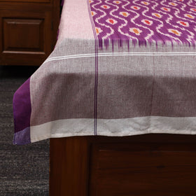 Handloom cotton single pochampally ikat bed sheet (90 x 60