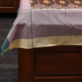 Handloom cotton single pochampally ikat bed sheet (90 x 60