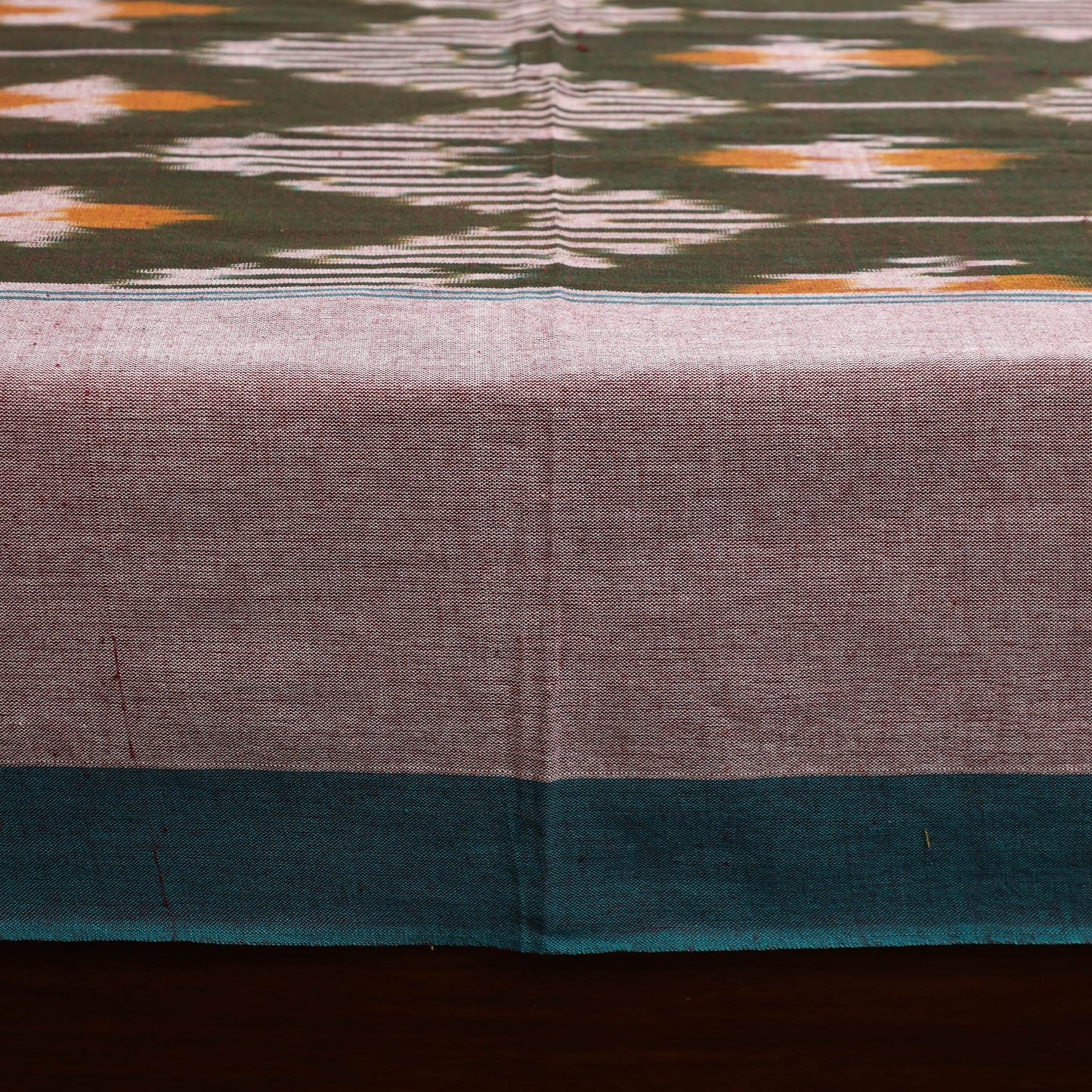 Handloom cotton single pochampally ikat bed sheet (90 x 60