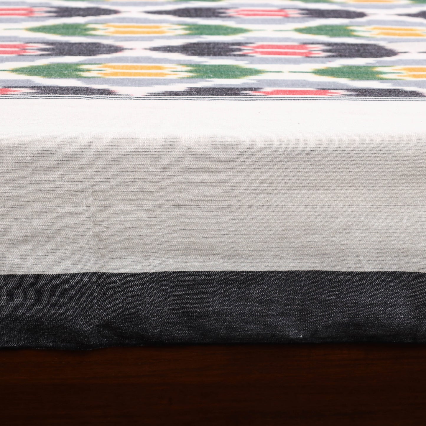 Handloom cotton single pochampally ikat bed sheet (90 x 60