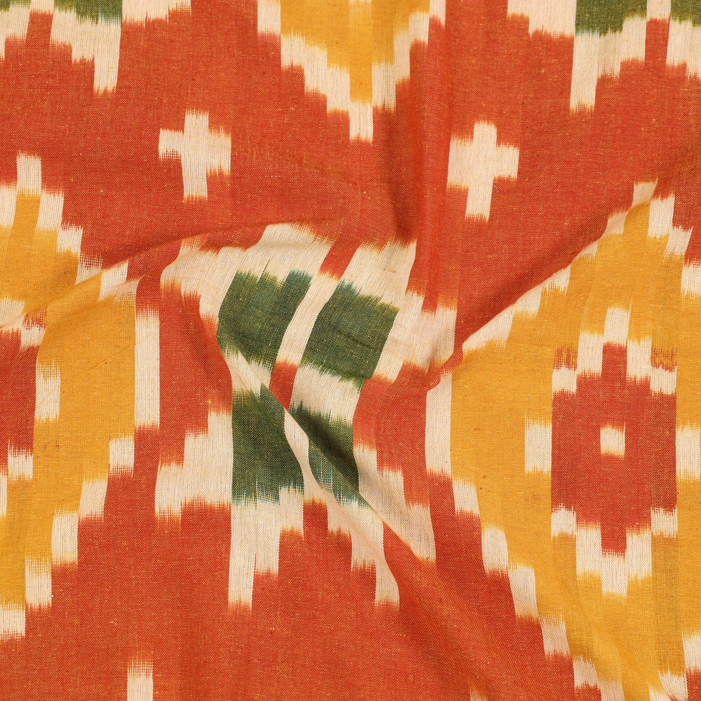 Handloom cotton single pochampally ikat bed sheet (90 x 60