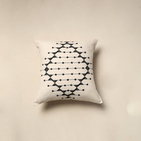 Handloom cotton urmul kashida stitch cushion cover 21