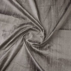 Handloom dupion silk natural dyed plain fabric 10