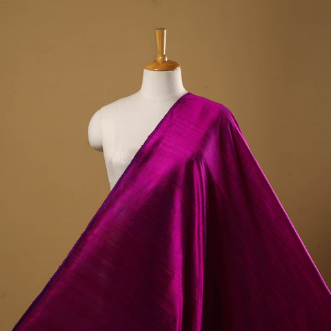 Handloom dupion silk natural dyed plain fabric 11