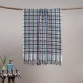 Handloom fine cotton checks bath towel 02 - handcrafted