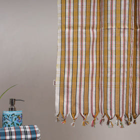 Handloom fine cotton checks bath towel 04 - handcrafted